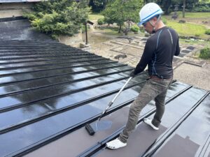 大仙市にて屋根塗装
